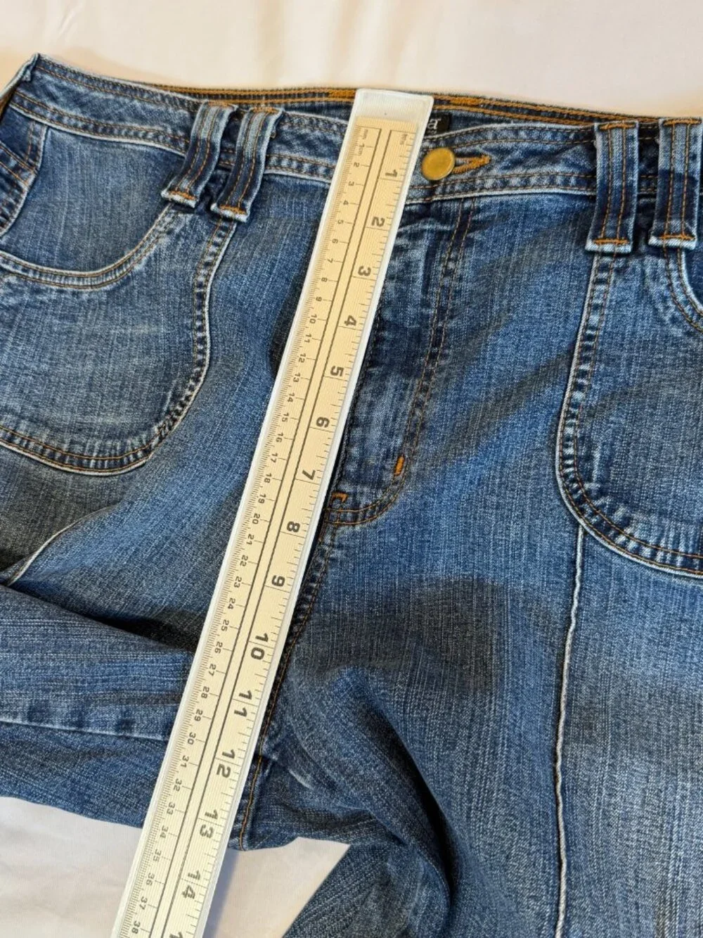 a.n.a A NEW APPROACH HIGH RISE CROP WIDE LEG MEDIUM WASH STRETCH JEANS WOMENS 16 - Picture 14 of 16